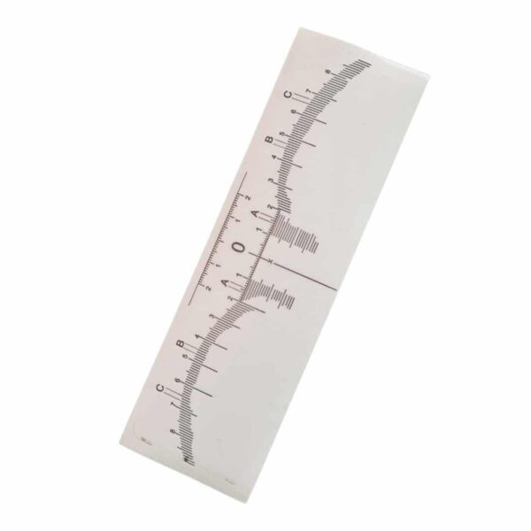 Règle frontale adhésive